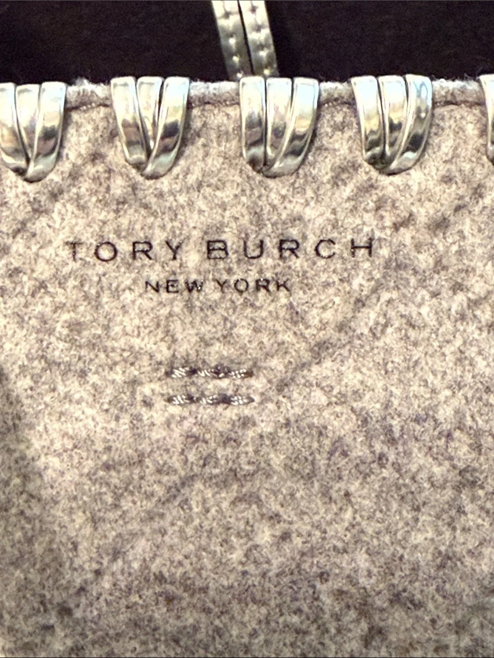 Tory Burch Gray Block T Tote Bag, Lavemi RFID Metallic Wallet & Coach Card Case